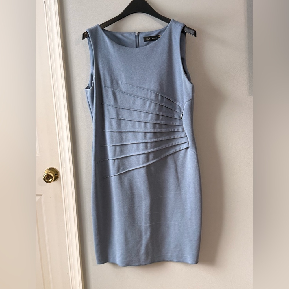 Ivanka Trump Light Blue Midi Dress